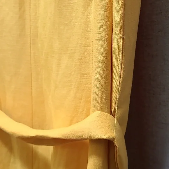 Coldwater Creek Linen blend sleeveless Maxi Dress Modest Button Up Size 16 P - Picture 11 of 16